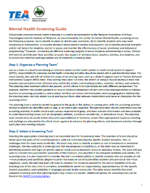 Thumbnail for mental health screen guide